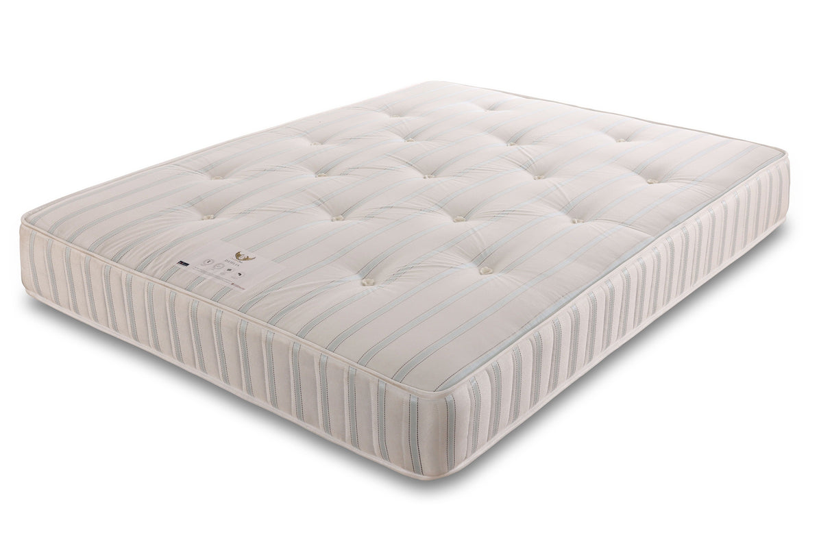 Dehlia orthopaedic sprung mattress with quilted surface and supportive edges, ideal for comfort and back support.