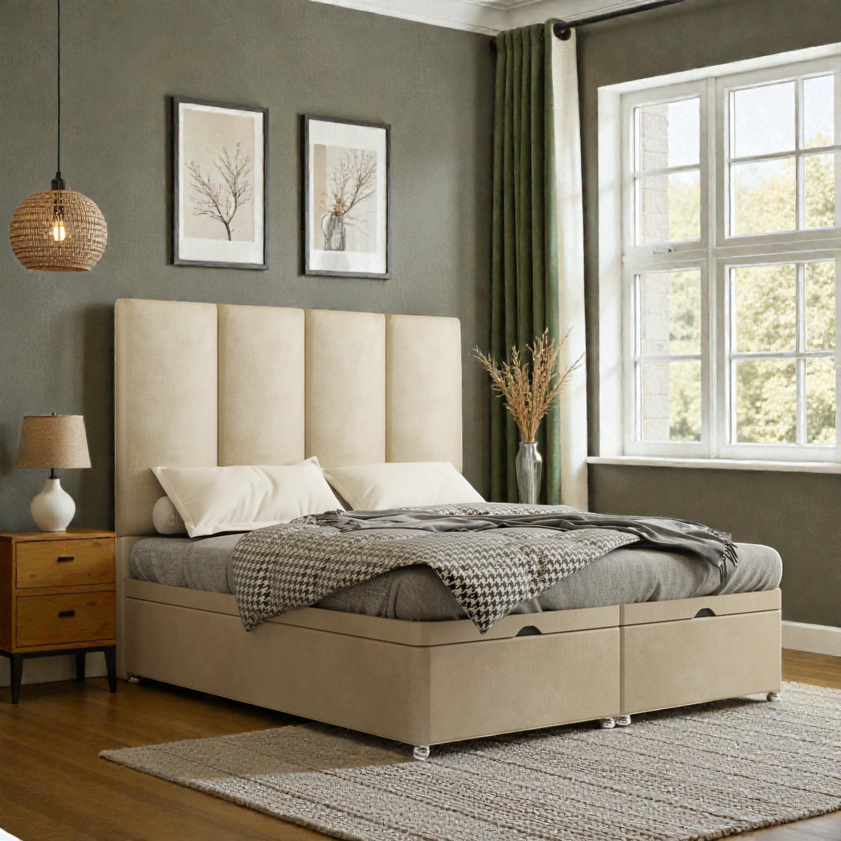 Nicola Ottoman Storage Divan Bed Set