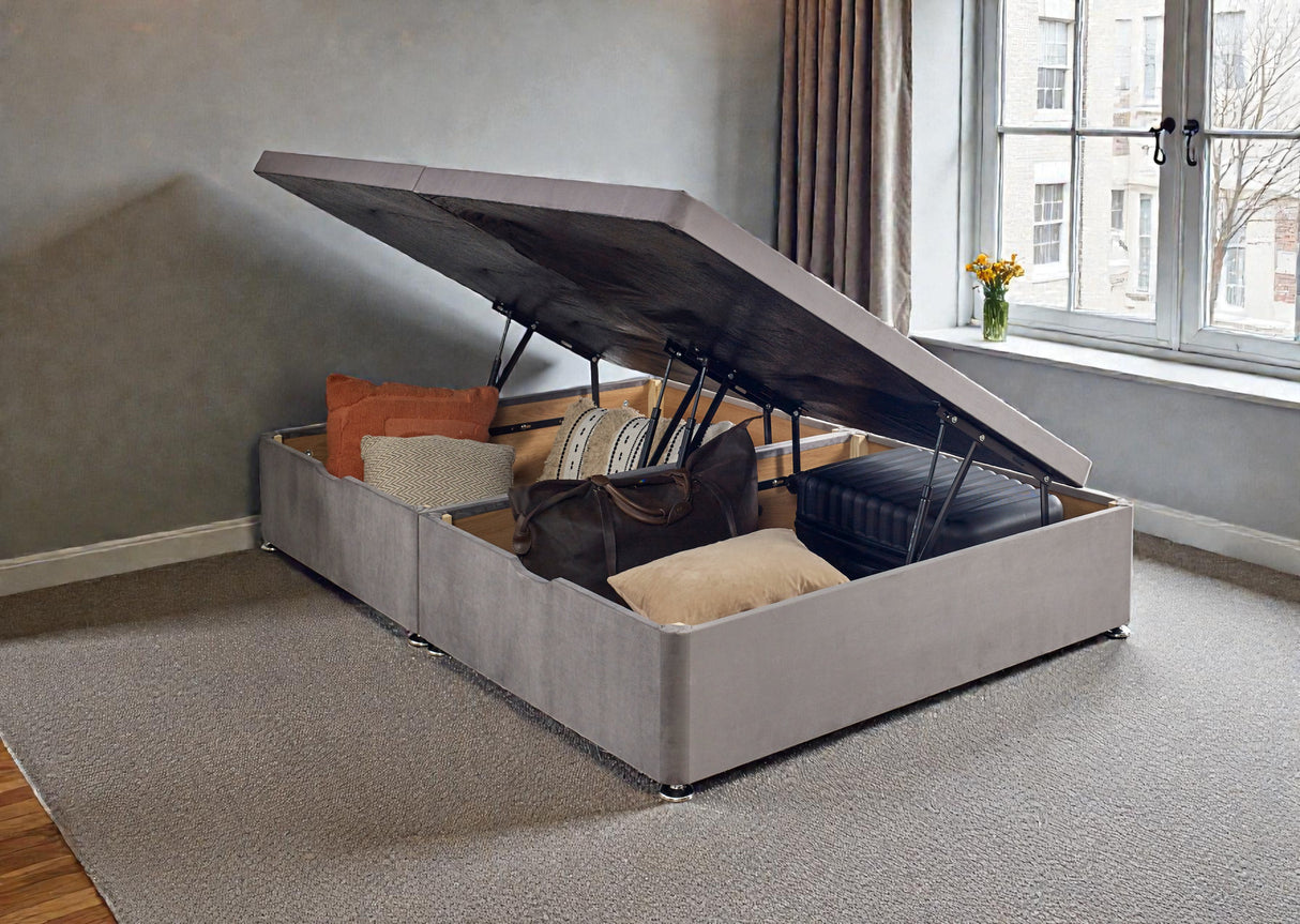 Side Lift Ottoman Storage Divan Bed Base