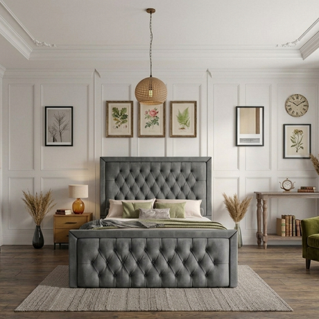 Anya Ottoman Storage Bed Frame by Mattress Supermarket with a wooden finish and built-in storage drawers underneath.