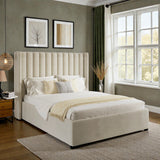 Ayla Wingback Ottoman Storage Bed Frame