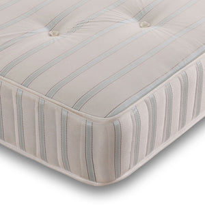 Dehlia orthopaedic sprung mattress showing plush top layer and supportive spring system for comfortable sleep.