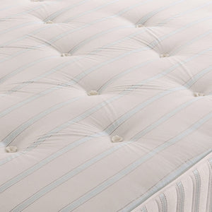 Orthopaedic Dehlia sprung mattress with plush fabric cover, showcasing its supportive design and high-quality construction.