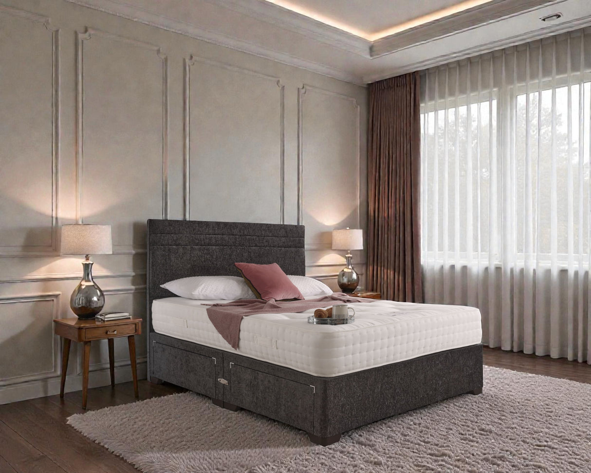 Berlin Divan Bed Set With Headboard
