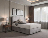 Paris Divan Bed Set With Headboard