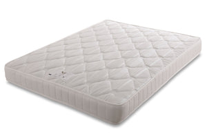 Essentials Jasmine Sprung Mattress with plush fabric cover and supportive spring system, designed for comfortable sleep.