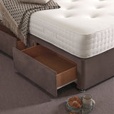 Prague Divan Bed Set With Button Headboard