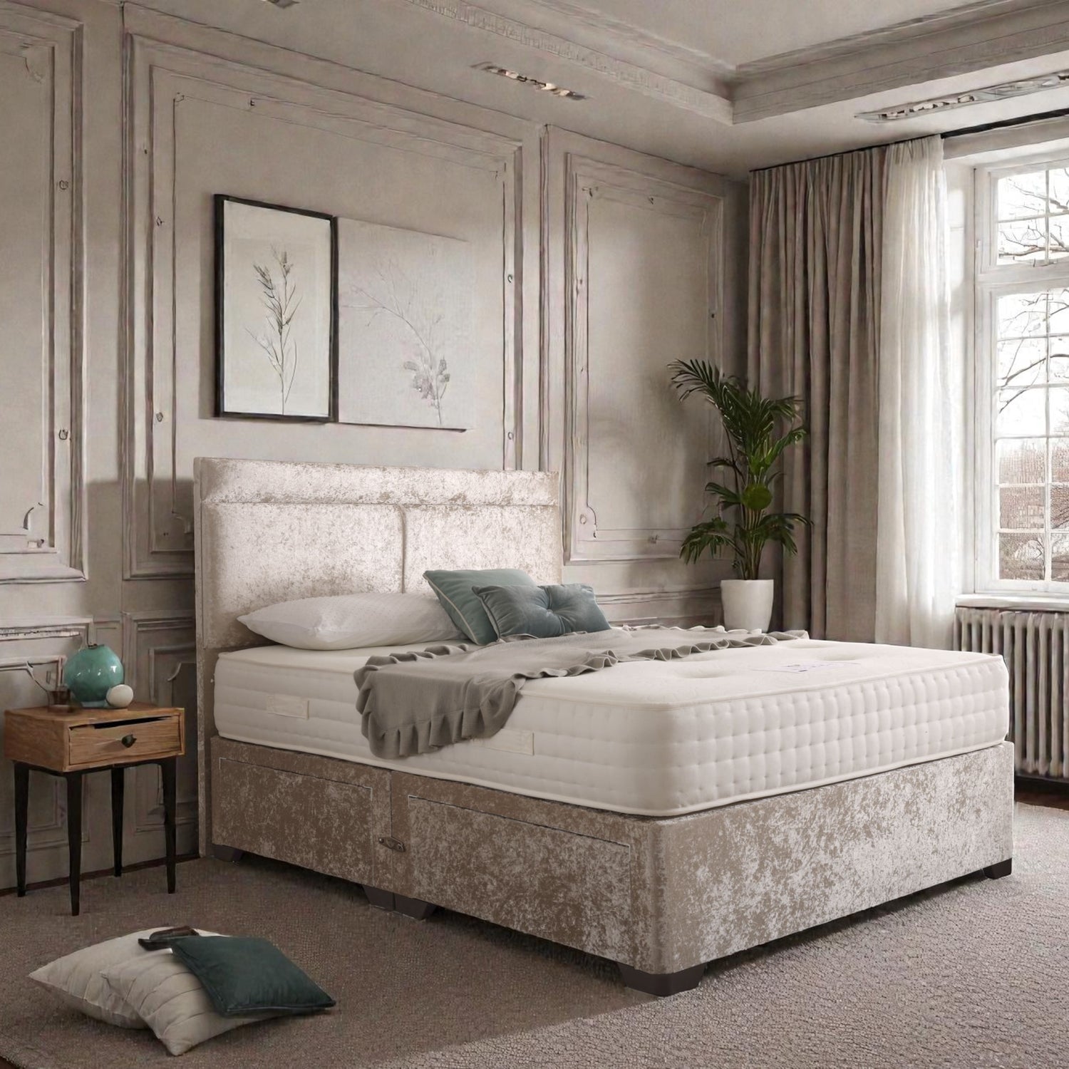 Como Divan Bed Set With Headboard