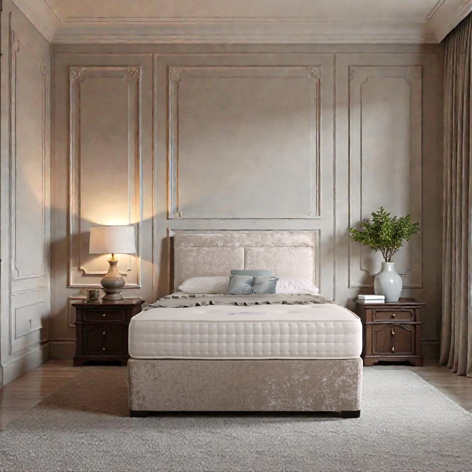 Como Divan Bed Set With Headboard