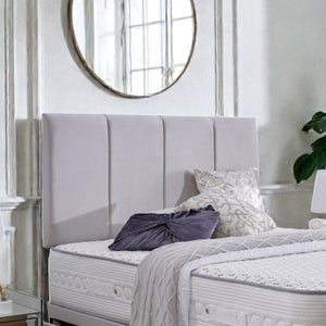 Paris Divan Bed Set with headboard by Mattress Supermarket, featuring a modern design and plush fabric upholstery.