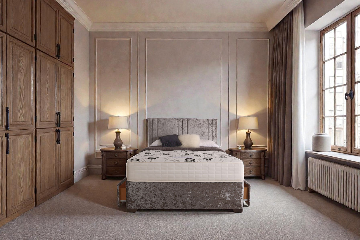 Vienna Divan Bed Set With Headboard