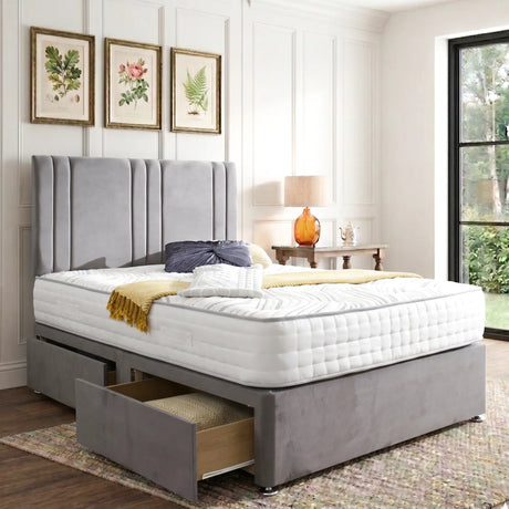 Vienna Divan Bed Set With Headboard Mattress Supermarket