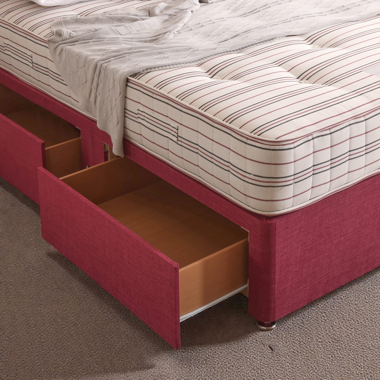 Athens Divan Bed Set With Headboard