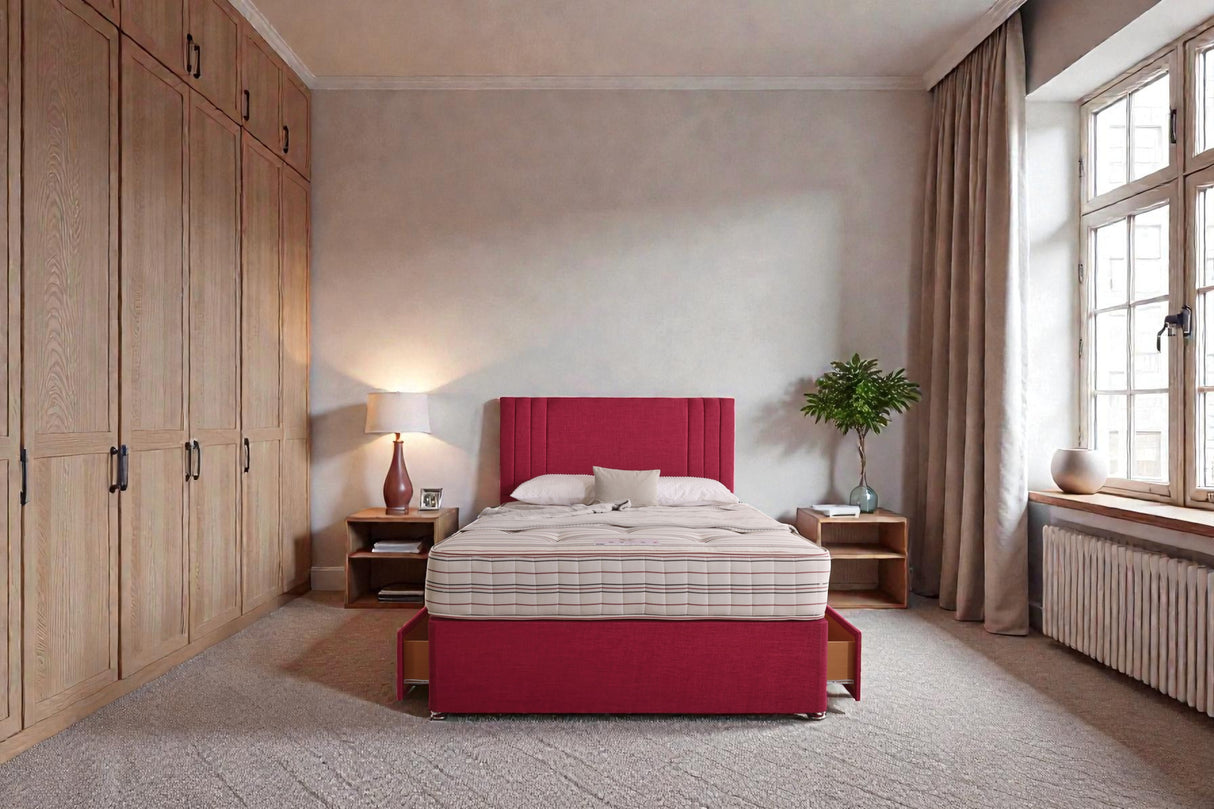 Athens Divan Bed Set With Headboard